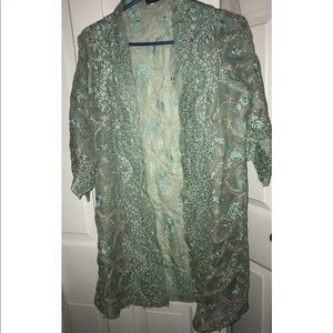 Agha noor open gown/robe